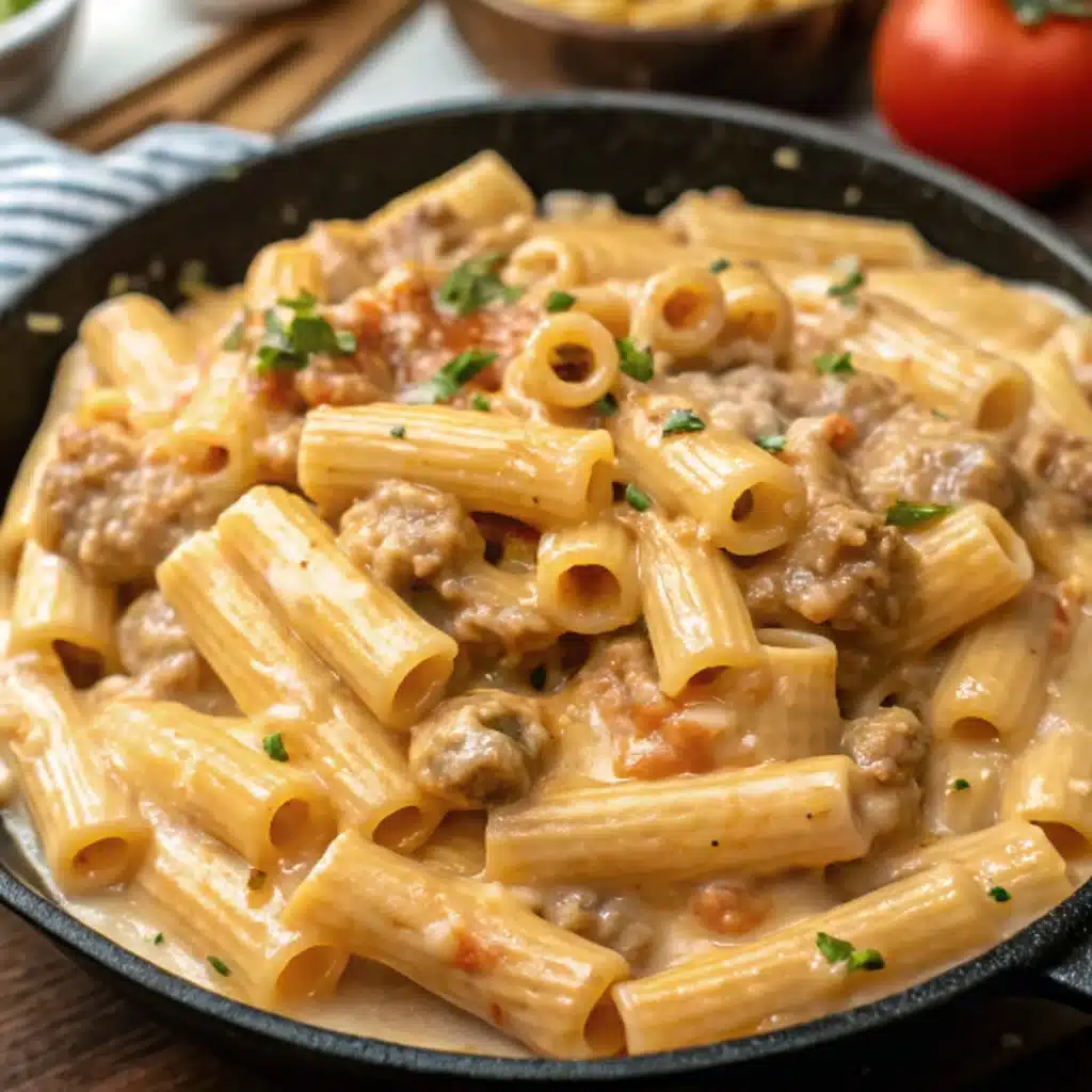 creamy Italian sausage rigatoni recipe