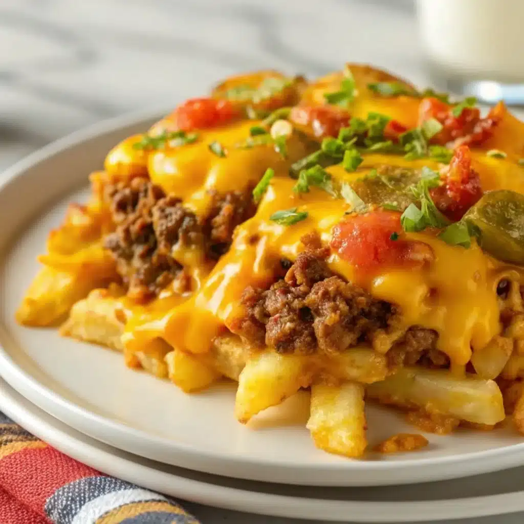 Cheeseburger French Fry Bake