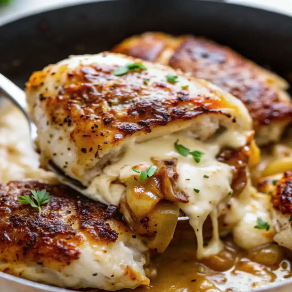 French Onion Stuffed Chicken