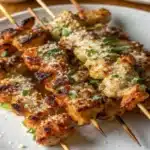 Ranch Garlic Parmesan Chicken Skewers