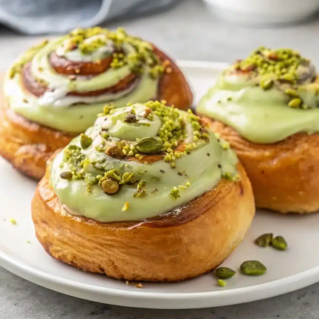 Pistachio Cream Cinnamon Rolls