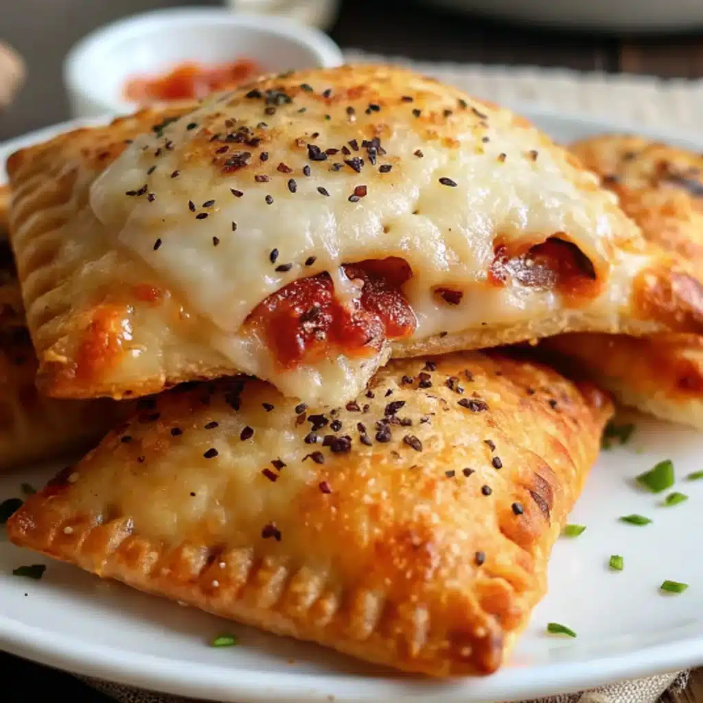 Homemade Cheesy Pizza Pockets