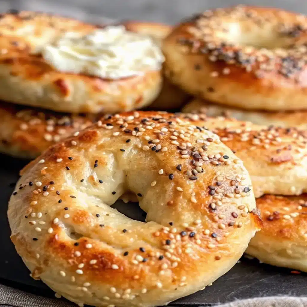 Fluffy Greek Yogurt Bagels