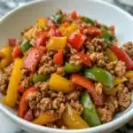Ground Turkey and Peppers