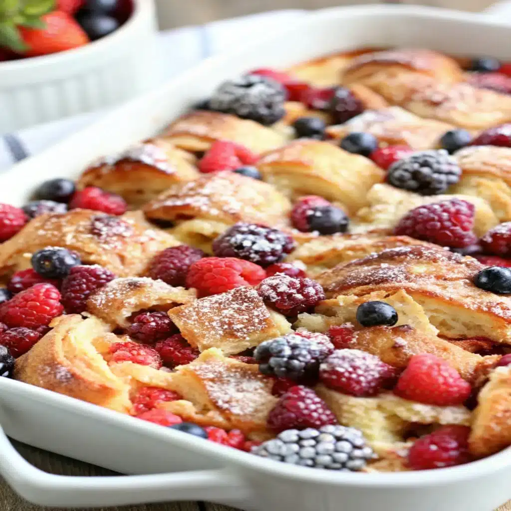 Berry Croissant Breakfast Bake