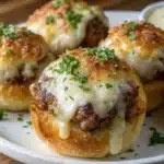 Garlic Parmesan Cheeseburger Bombs
