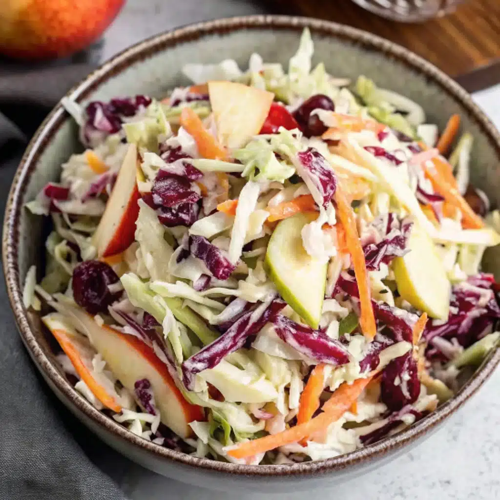 Zesty Apple Cranberry Coleslaw