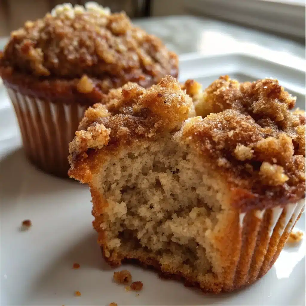 Moist banana nut muffins with brown sugar Topping