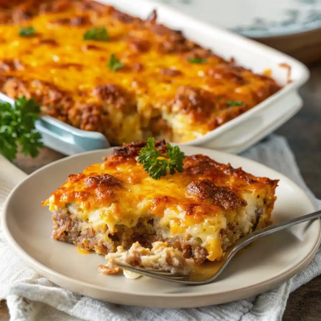 Beef Sausage Hashbrown Casserole