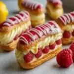 Lemon Raspberry Éclairs