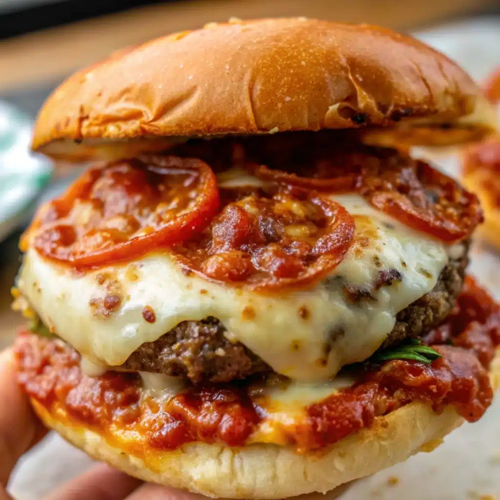 Slow Cooker Pizza Burgers