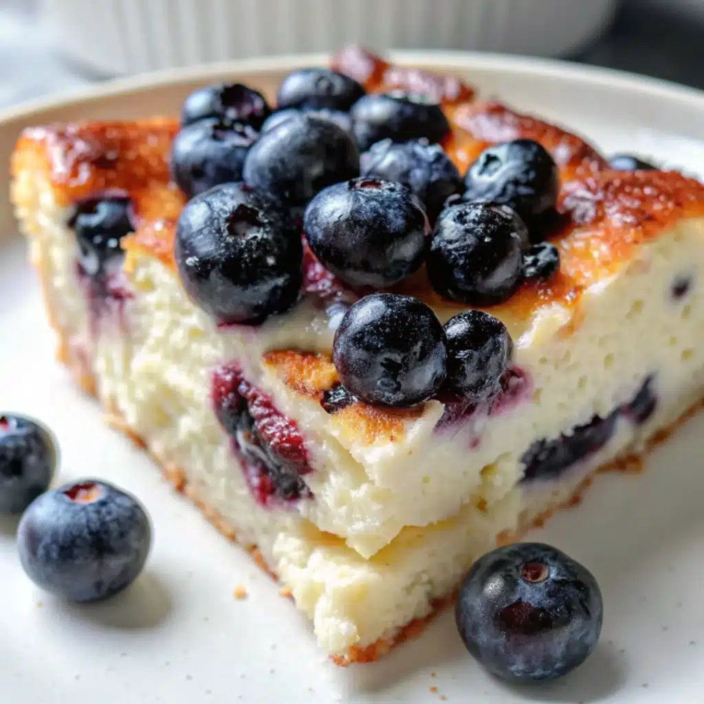 Cottage Cheese Blueberry Bake