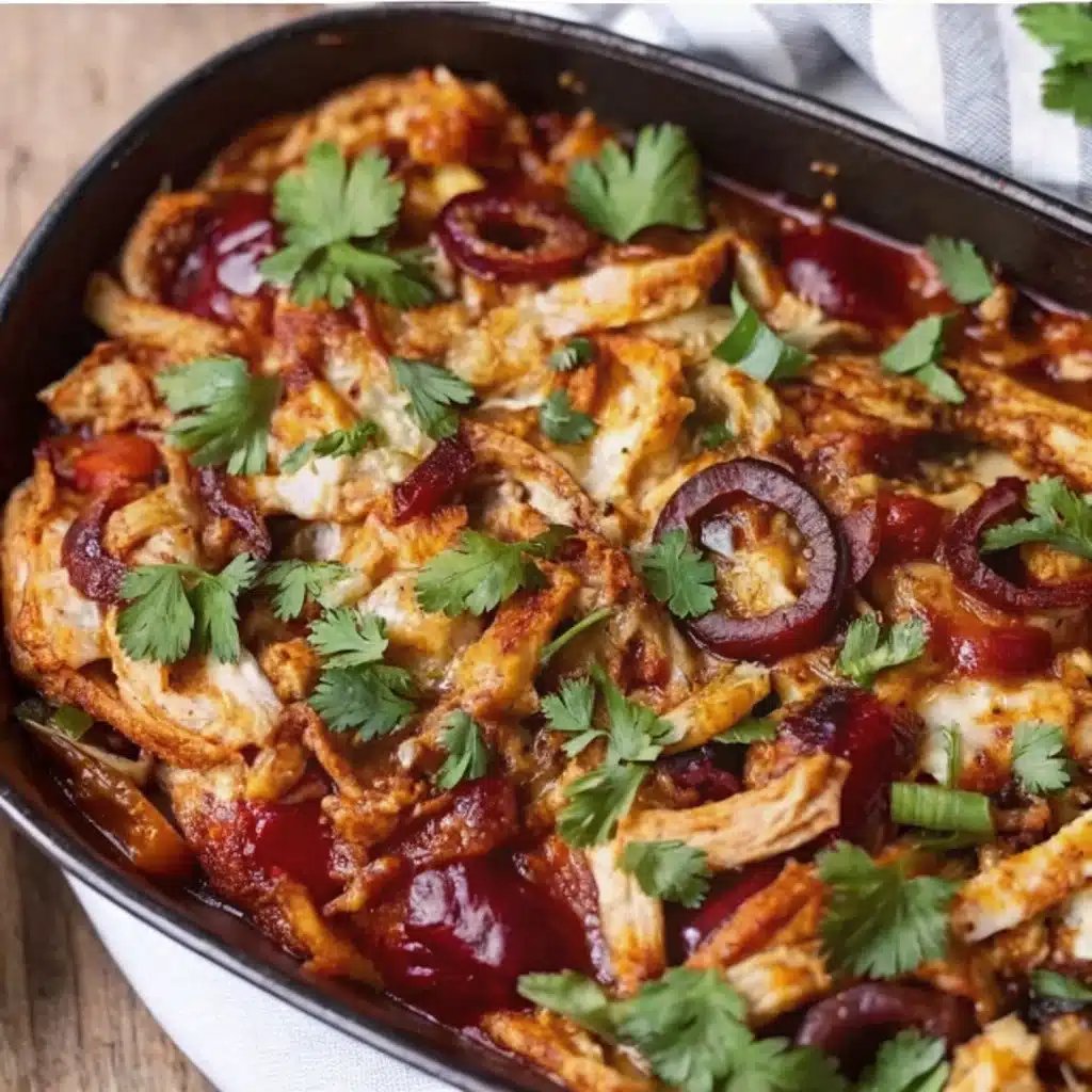 Keto BBQ Chicken Casserole