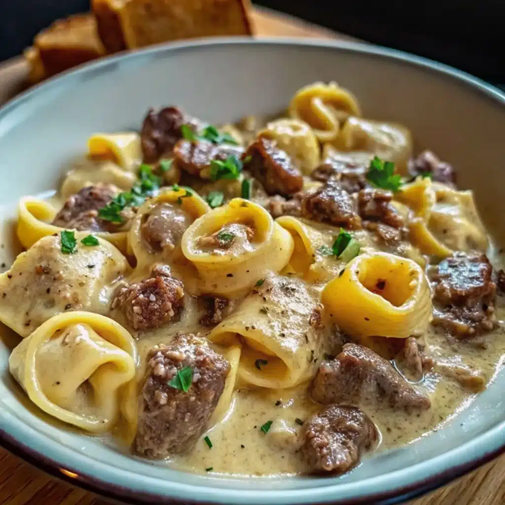Creamy Cheesesteak Tortellini