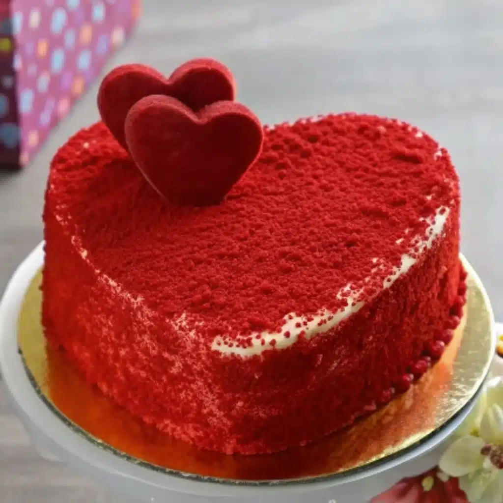 Valentine's Heart Red Velvet Cake