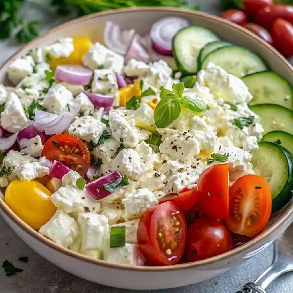 Greek Cottage Cheese Salad
