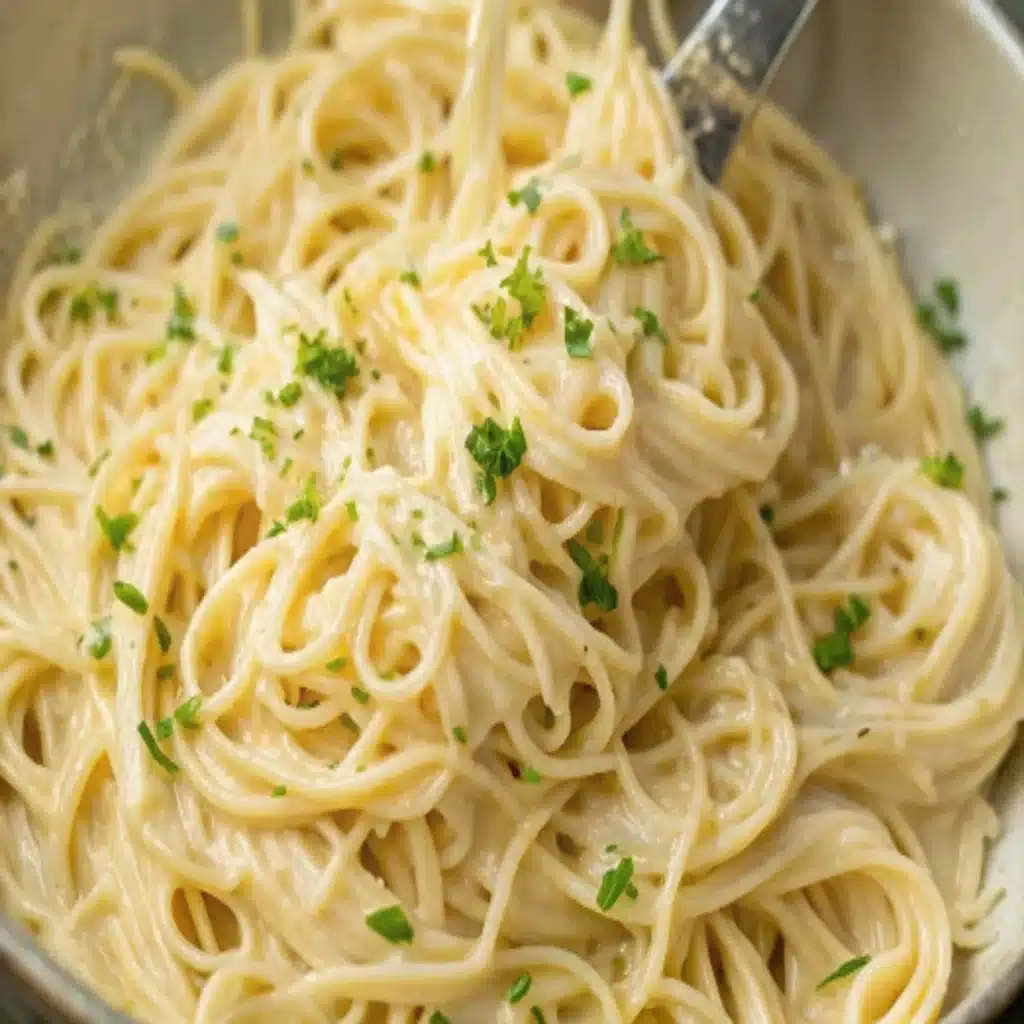 Creamy Garlic Parmesan Spaghetti Recipe