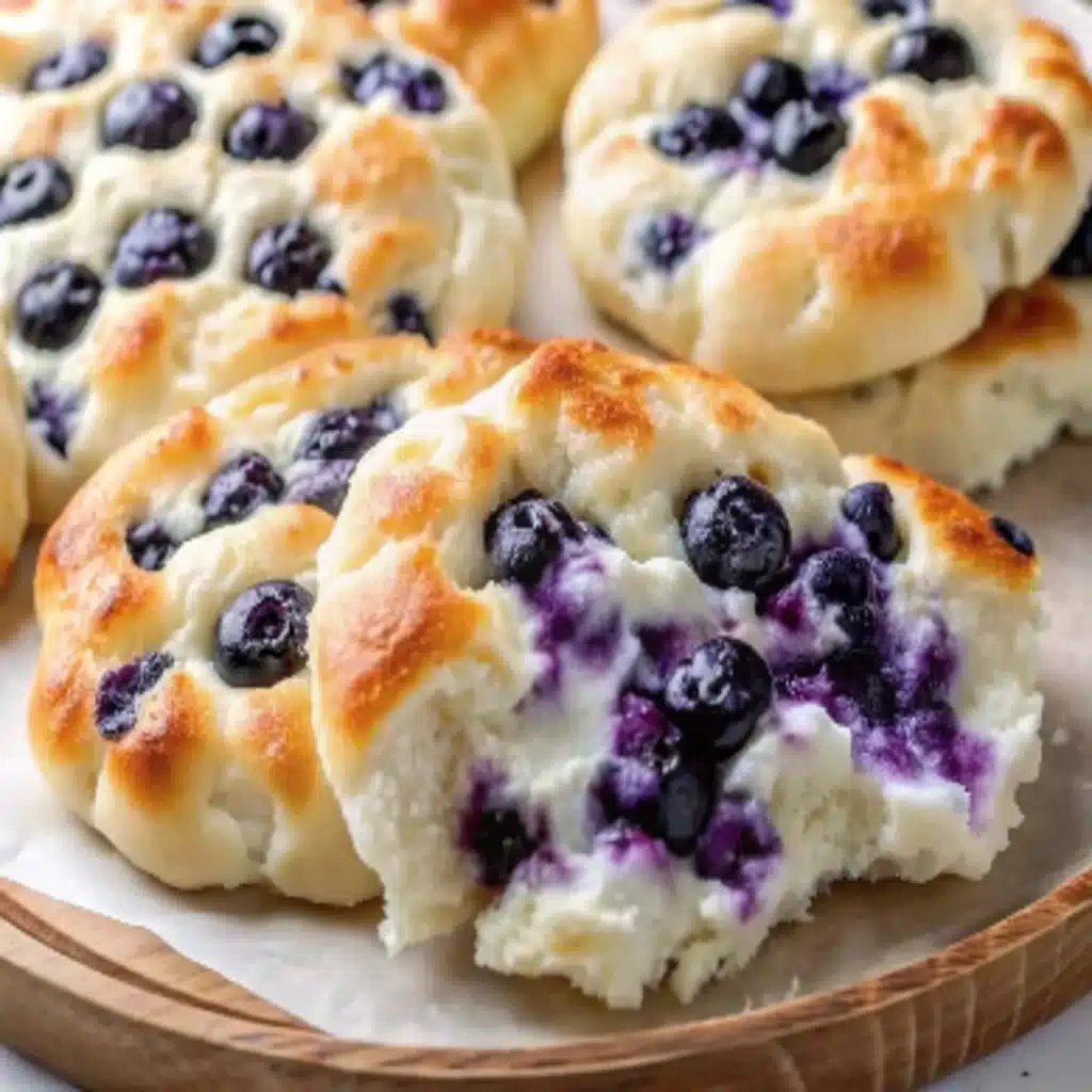 Cottage Cheese Blueberry Cloud Bread
