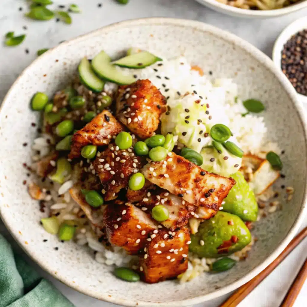 Honey Sriracha Salmon Bowls Honey Sriracha Salmon Bowls Honey Sriracha Salmon Bowls