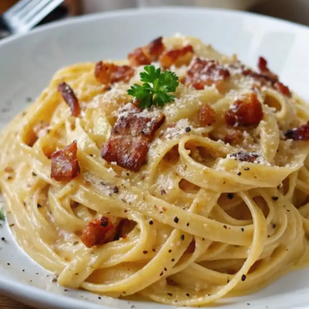 Creamy Bacon Carbonara Pasta