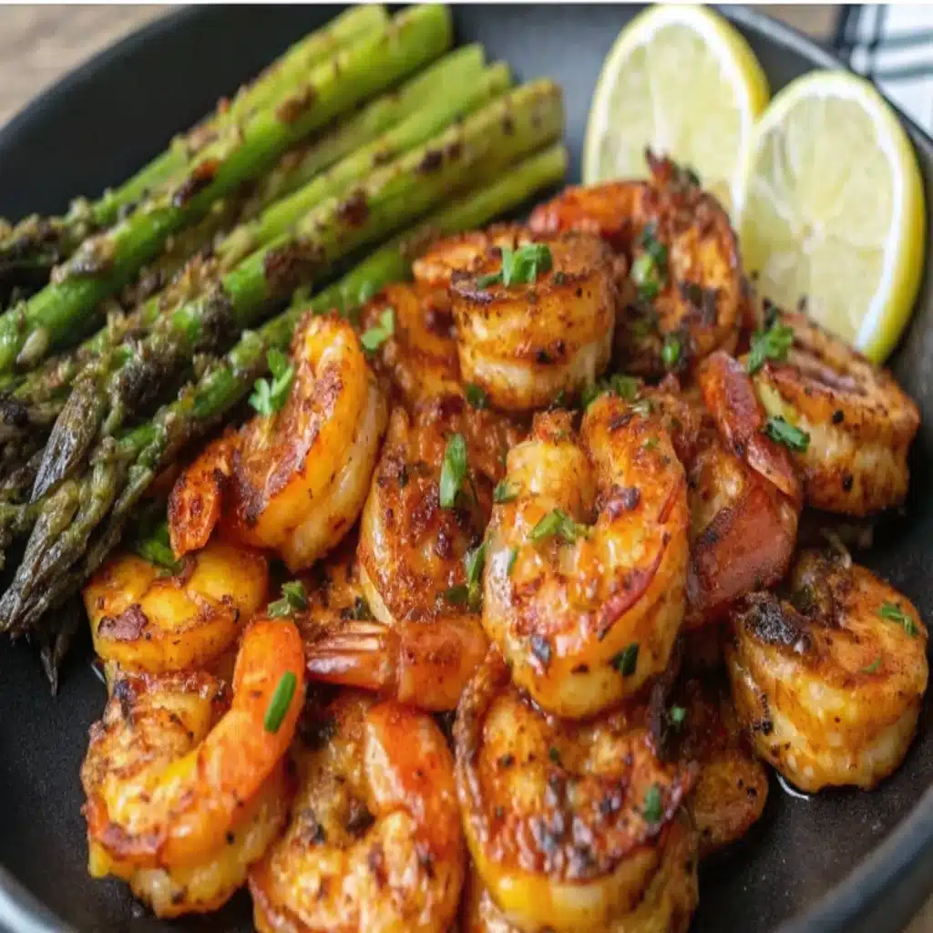 Blackened Shrimp and Asparagus Skillet Blackened Shrimp and Asparagus Skillet Blackened Shrimp and Asparagus Skillet