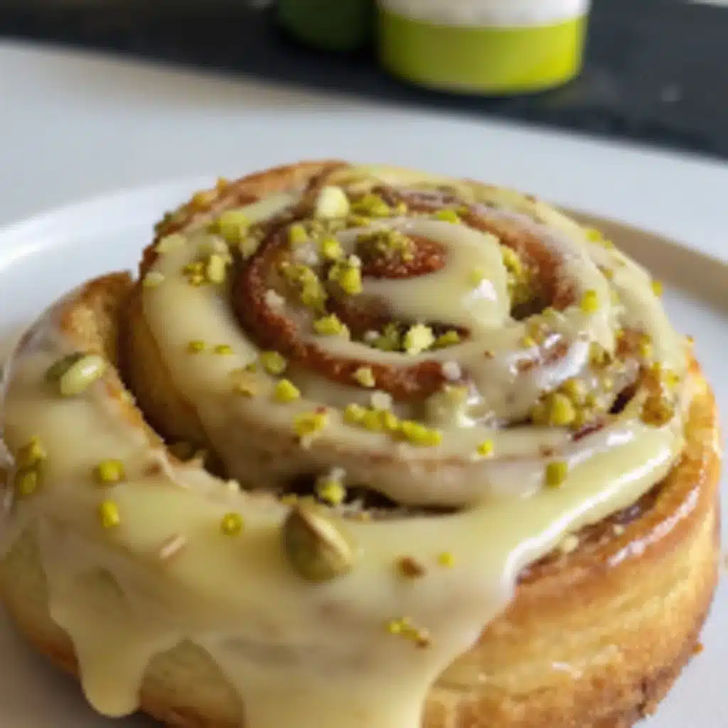 Pistachio Cream Cinnamon Rolls