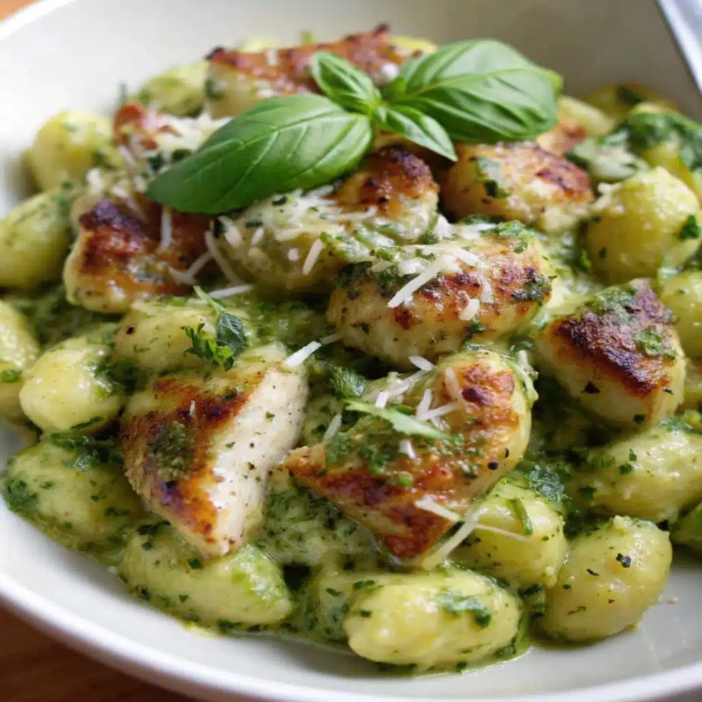 Creamy Pesto Chicken Gnocchi