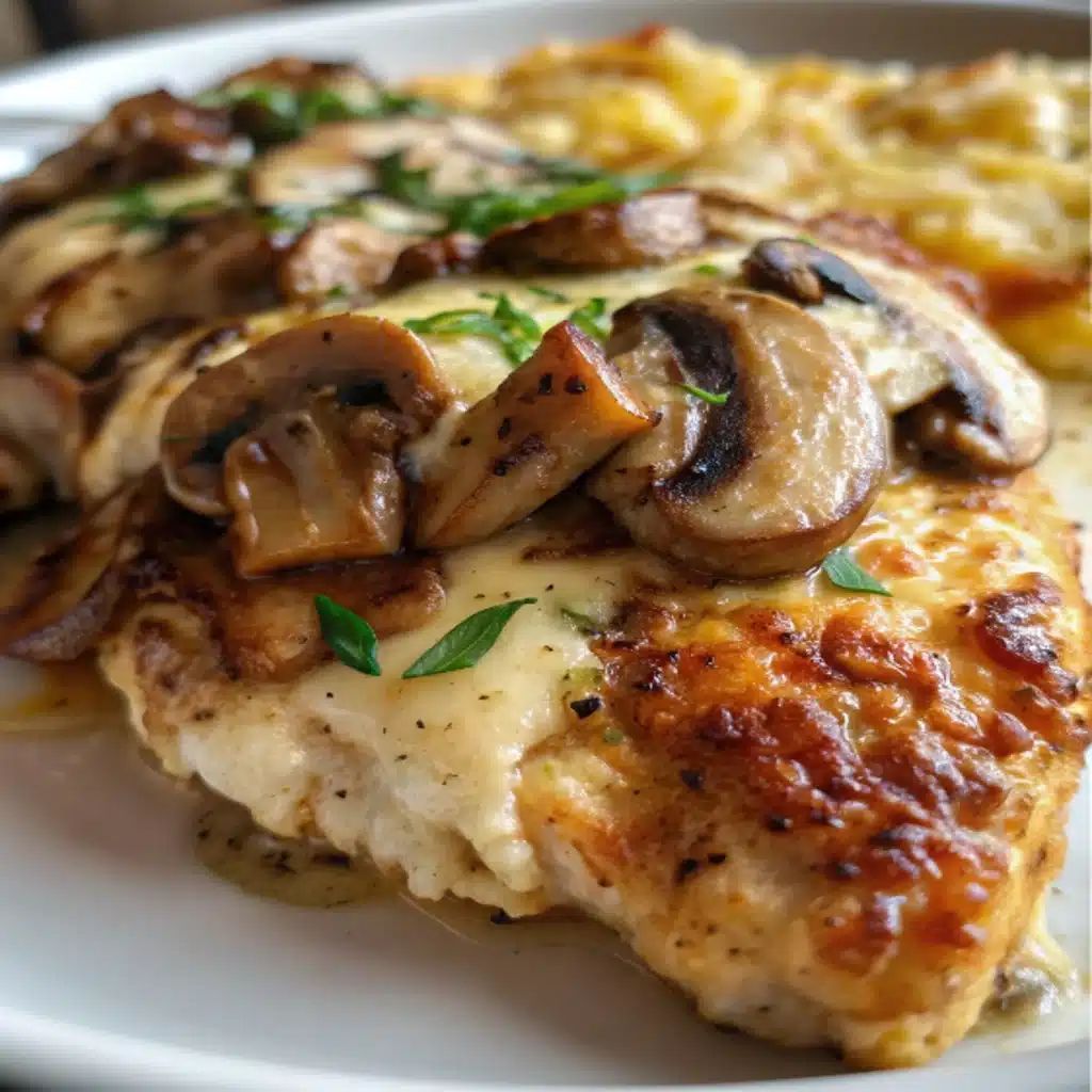 Gouda & Mushroom Stuffed Chicken