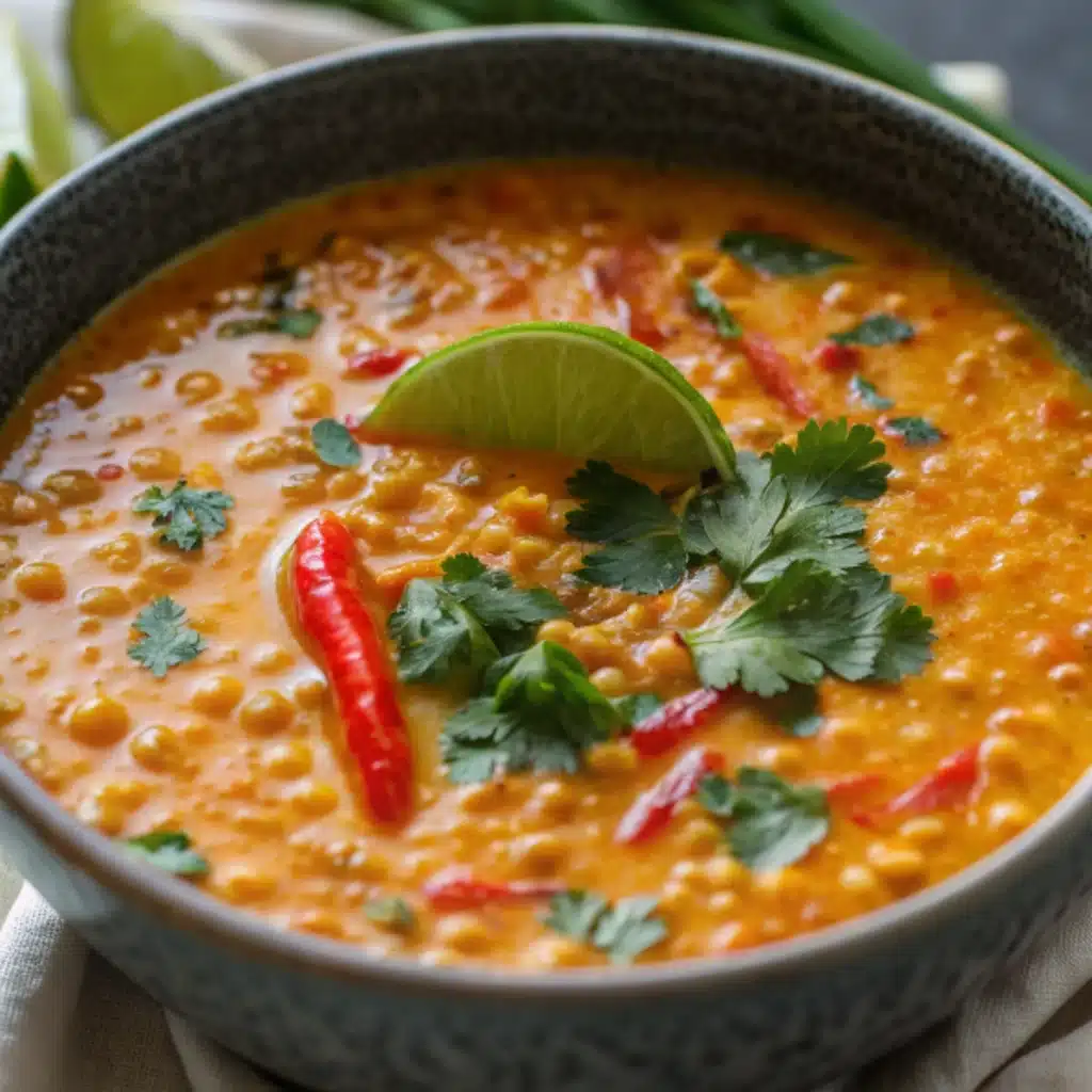 Simple Thai Coconut Red Lentil Soup