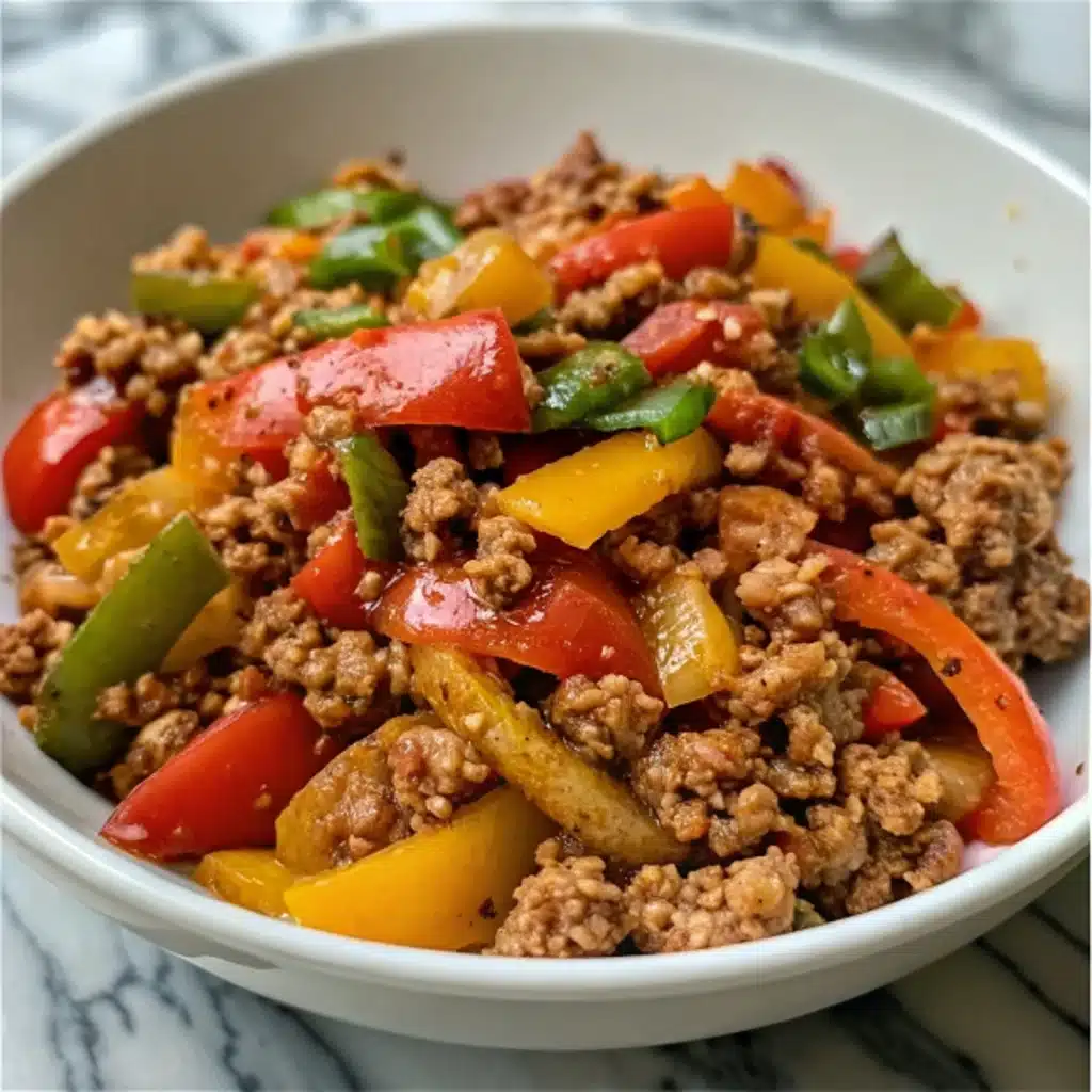Ground Turkey and Peppers