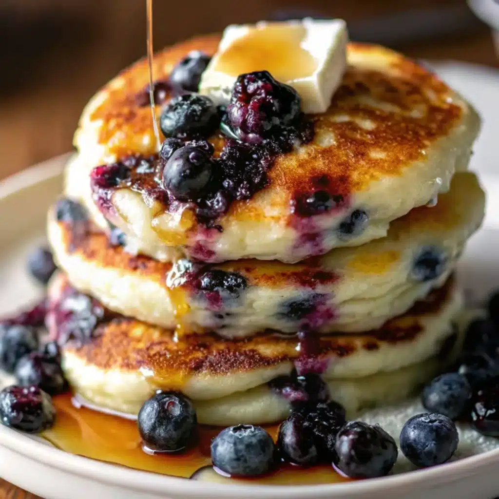 Fluffy Blueberry Pancakes