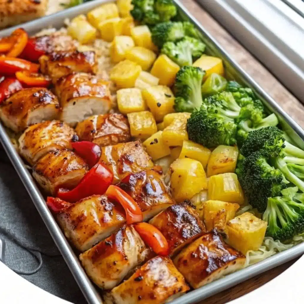 Sheet Pan Hawaiian Chicken Sheet Pan Hawaiian Chicken Sheet Pan Hawaiian Chicken