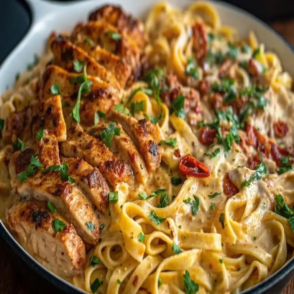 Creamy One Pot Cajun Chicken Linguine