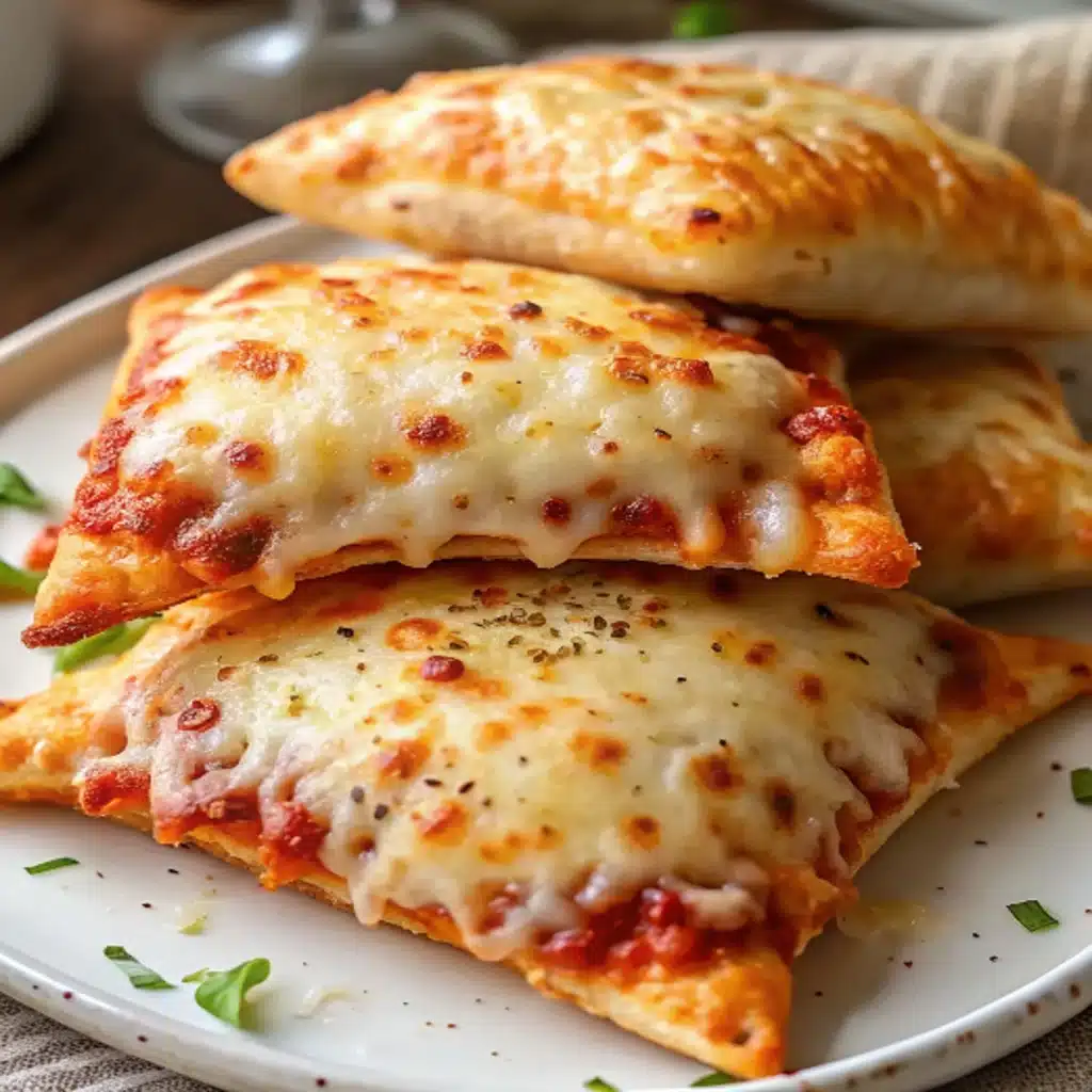 Homemade Cheesy Pizza Pockets