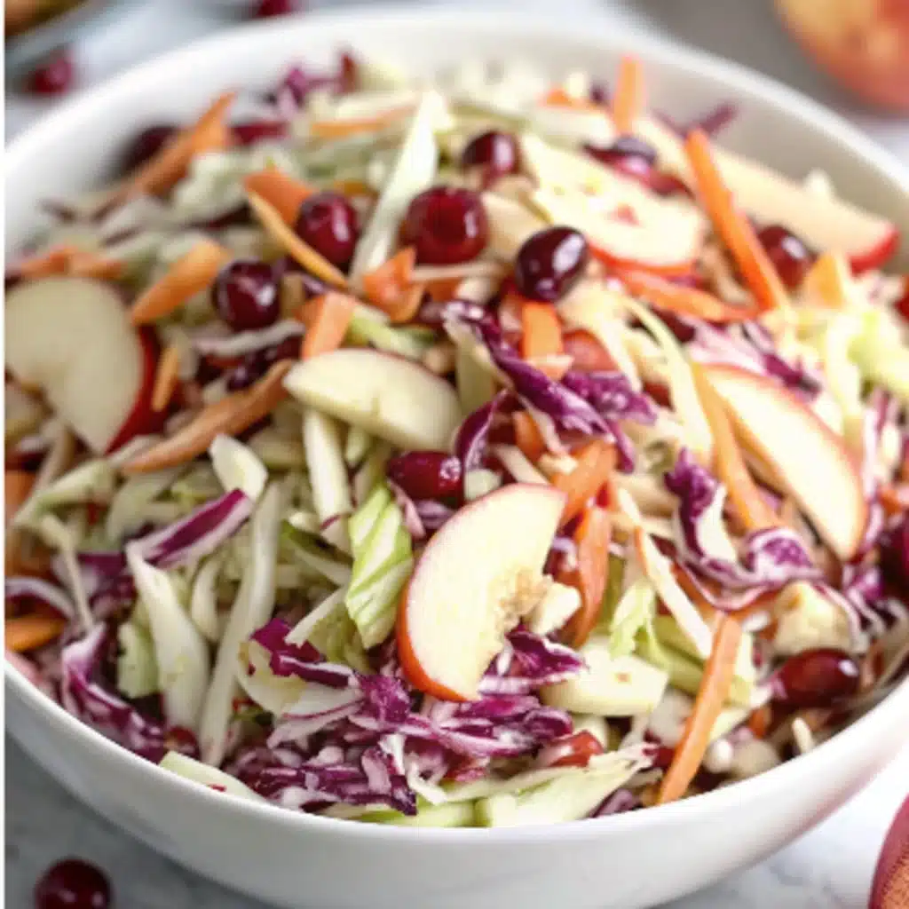 Zesty Apple Cranberry Coleslaw