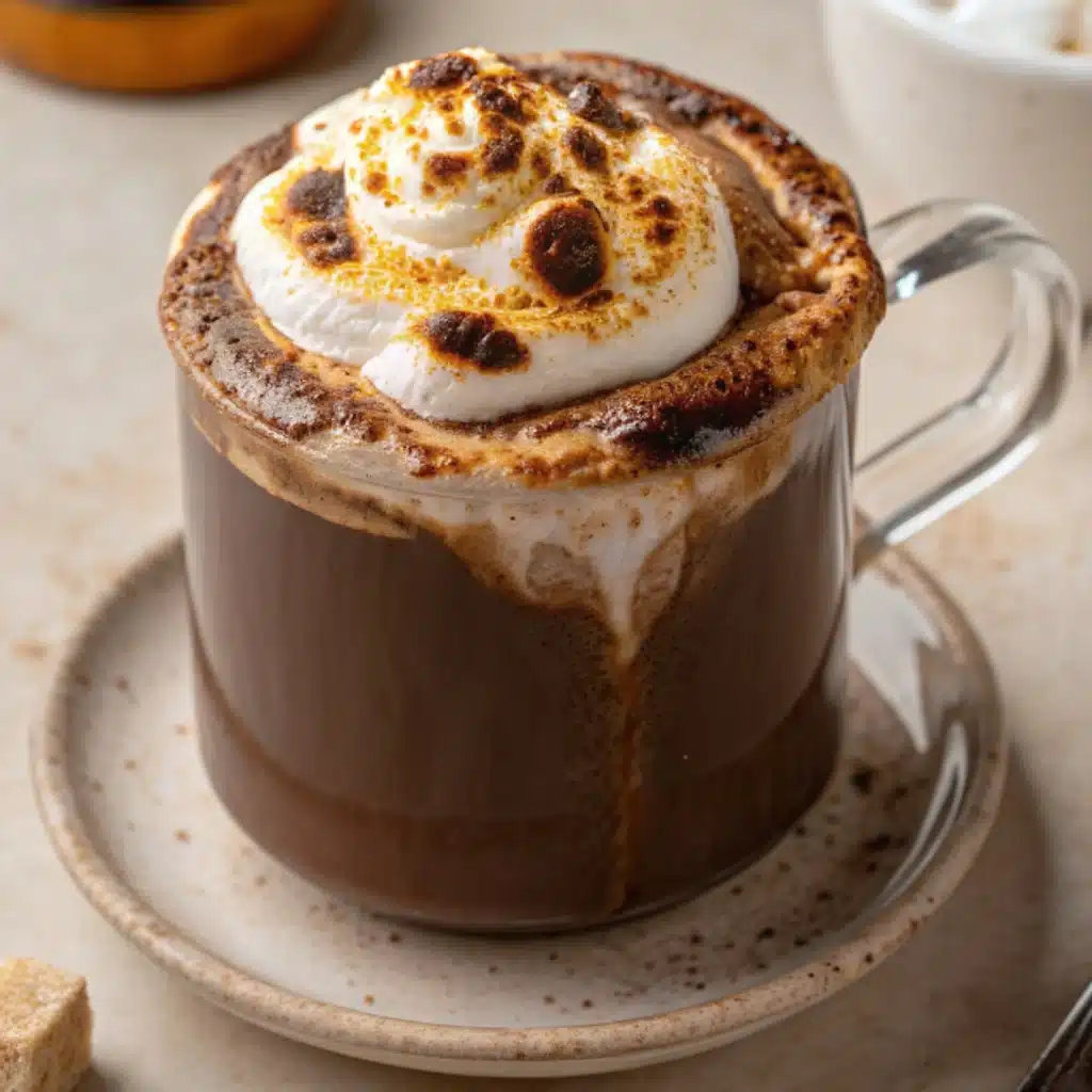 Creamy Hot Cocoa with Torched Marshmallows