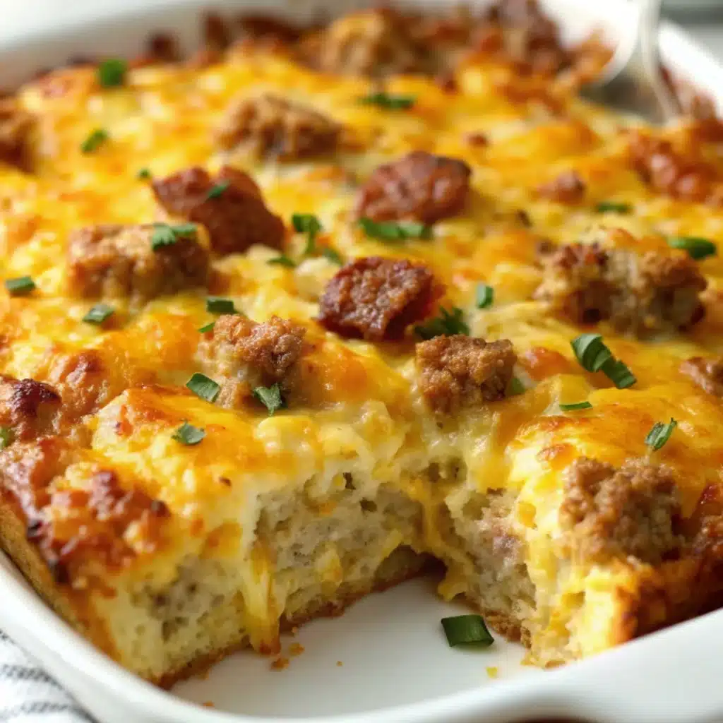 Beef Sausage Hashbrown Casserole