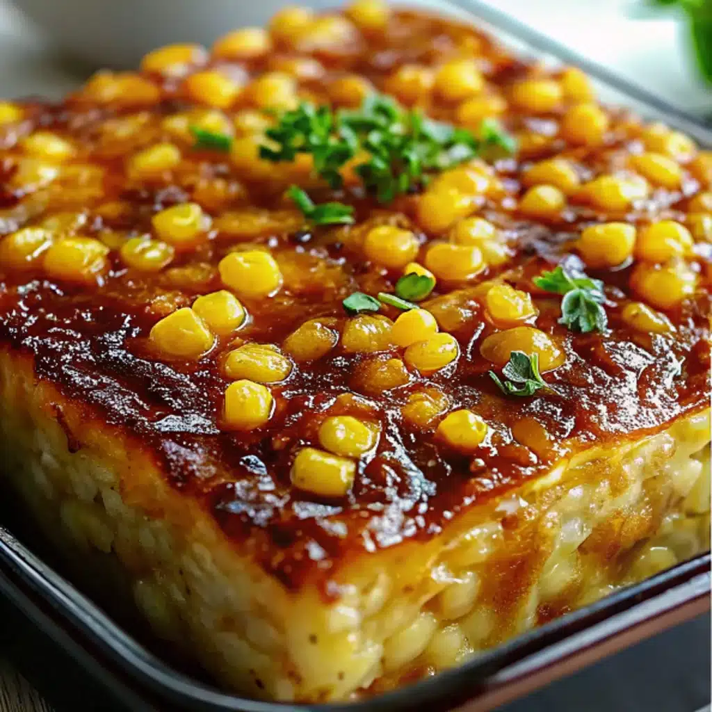 Golden Honey-Glazed Corn Casserole