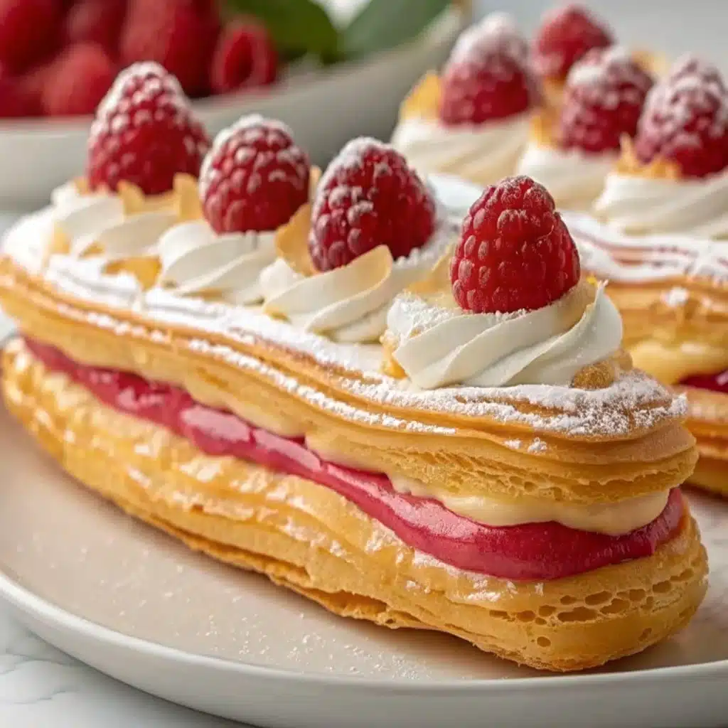 Lemon Raspberry Éclairs