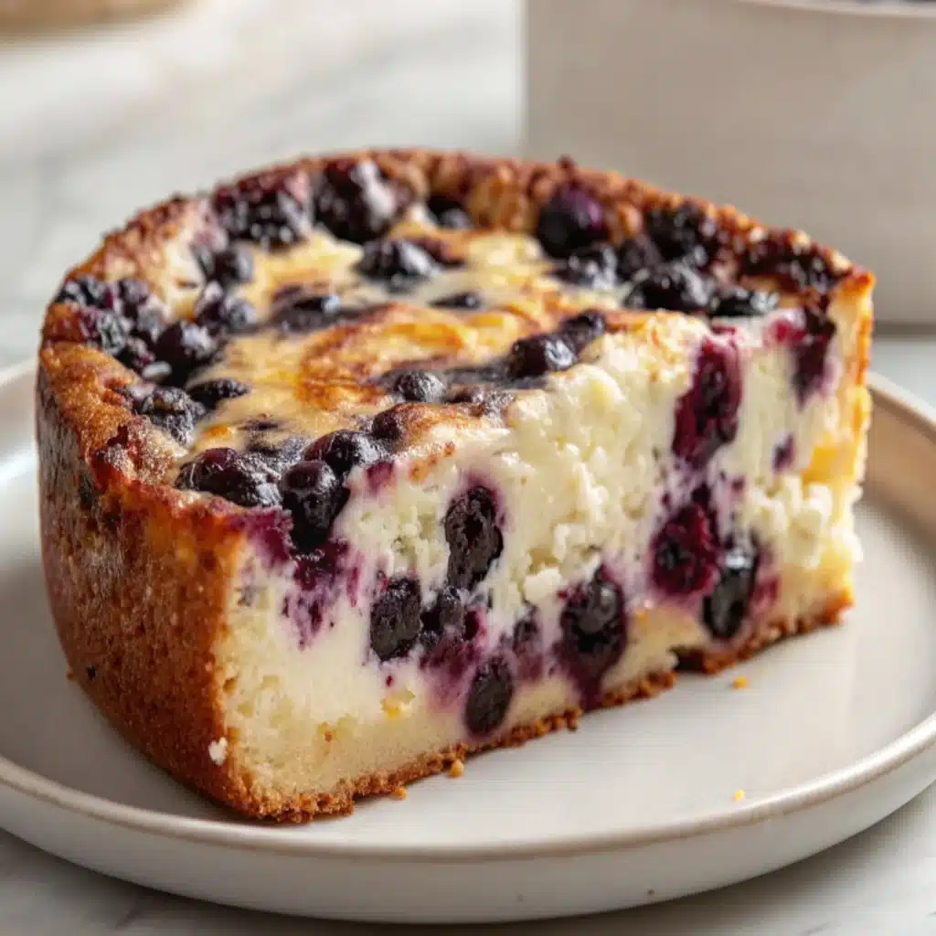 Cottage Cheese Blueberry Bake