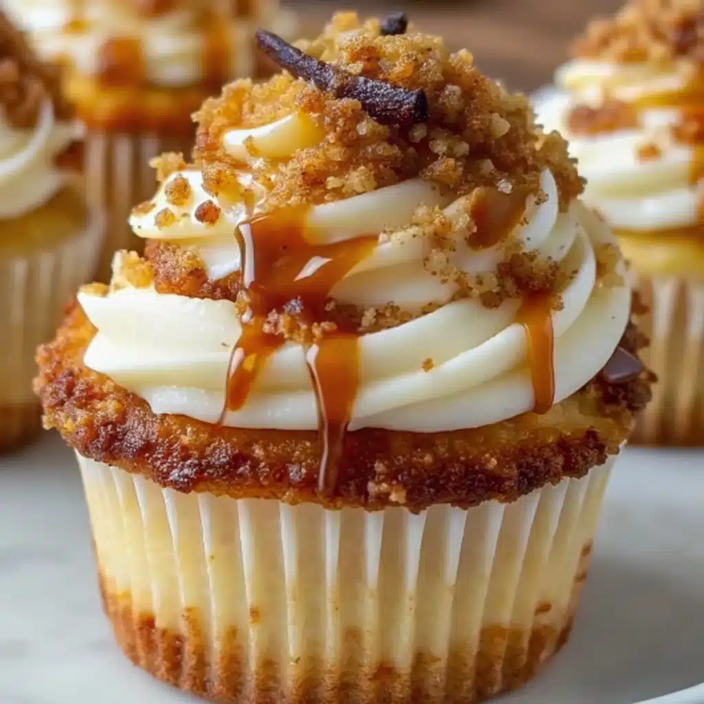 Vanilla Bean Crème Brûlée Cheesecake Cupcakes