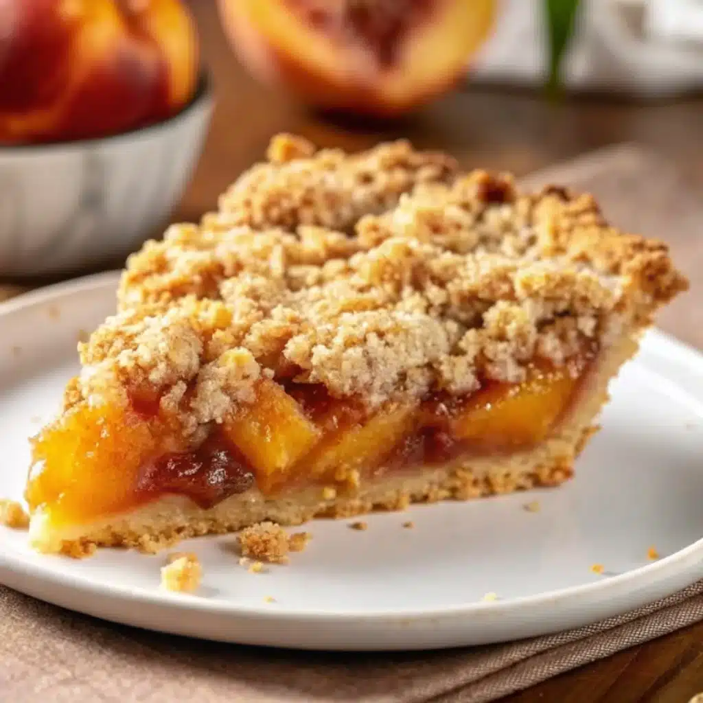 Peach Crumb Pie
