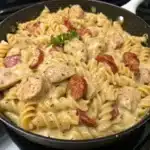 Creamy Pepper Jack Chicken & Sausage Pasta