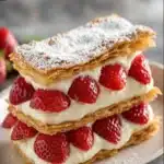 strawberry mille-feuille