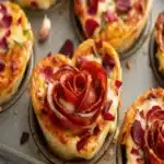 Heart-Shaped Pizza Roses Recipe