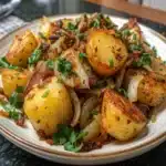 Oven Fried Potatoes and Onions