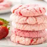 Strawberry Cake Mix Cookies