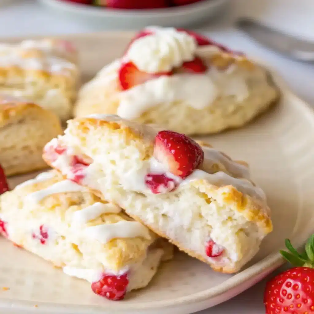 Strawberry Lemon Cream Scones Strawberry Lemon Cream Scones Strawberry Lemon Cream Scones