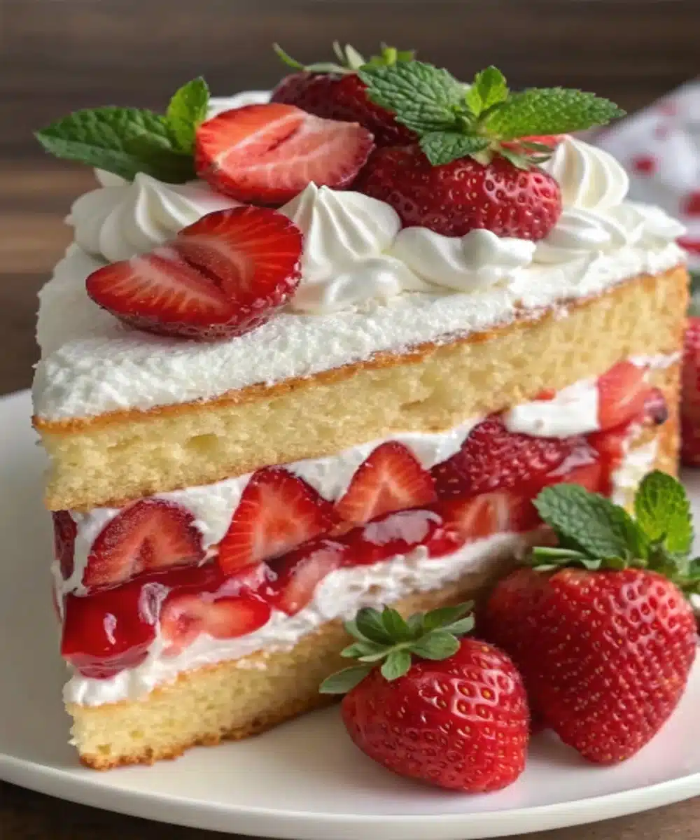 Strawberry Shortcake Layer Cake