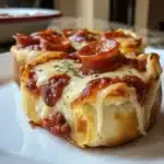 Mini Deep Dish Crescent Roll Pizzas